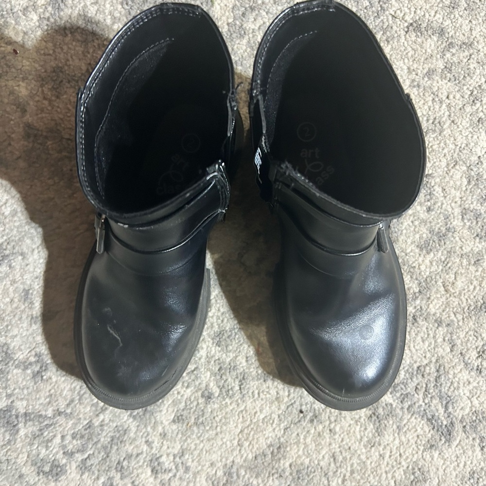 Girls Art Class Black Boots